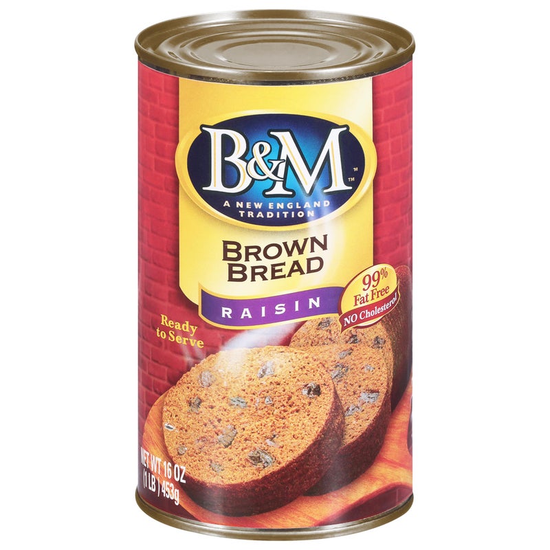 B&M Brown Bread, Raisin, 16 Ounce - Image 1